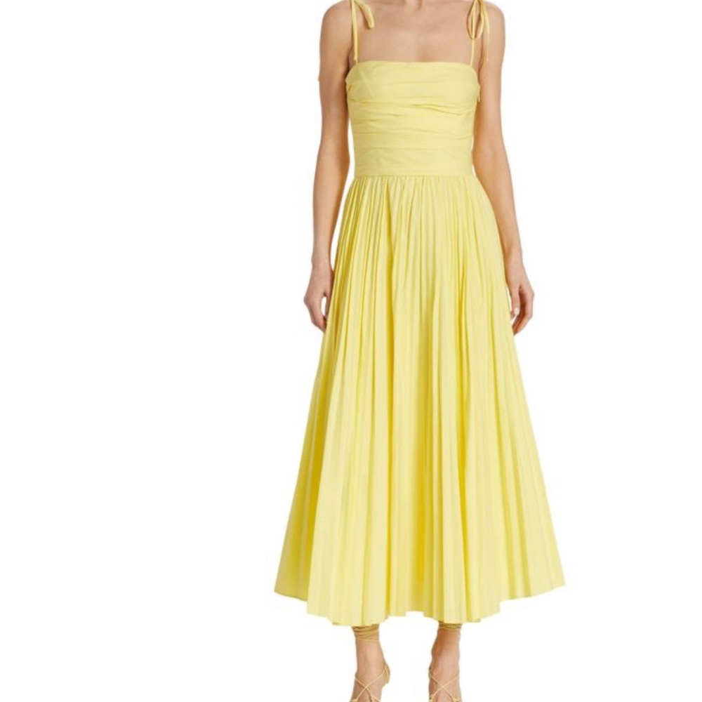 Jonathan Simkhai Yellow Midi Dress